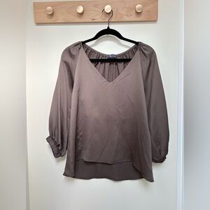 Elegant Brown Women's Top
